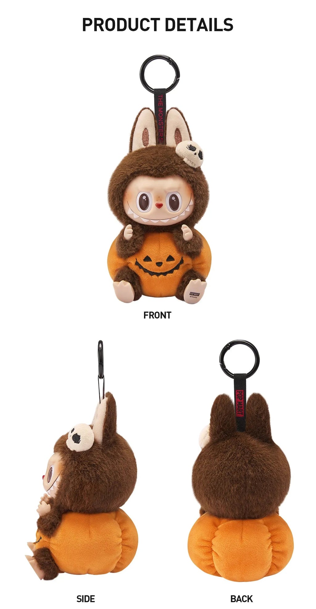 Happy Halloween Party Series - Sitting Pumpkin Vinyl Plush Pendant - POPMARTCAPOPMARTCA