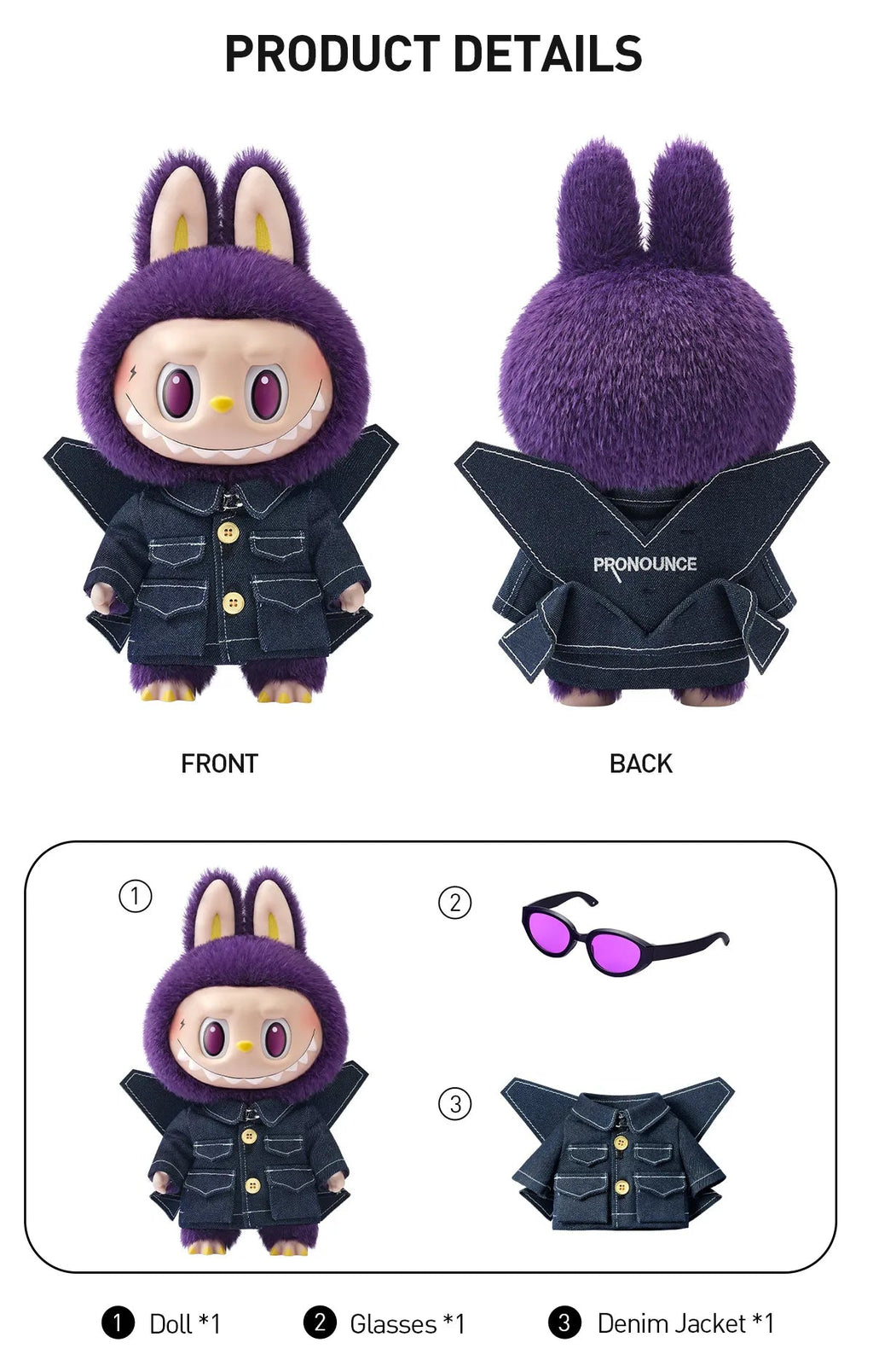 LABUBU × PRONOUNCE - WINGS OF FANTASY Vinyl Plush Doll - POPMARTCAPOPMARTCA