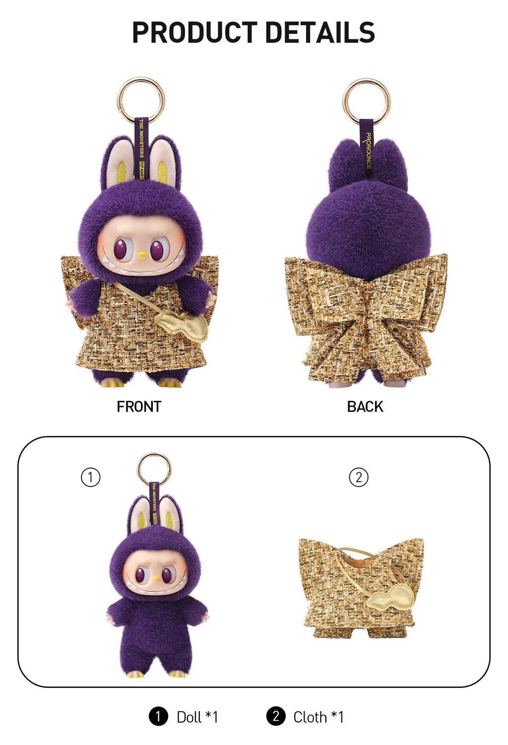 LABUBU × PRONOUNCE - WINGS OF FORTUNE Vinyl Plush - POPMARTCAPOPMARTCA
