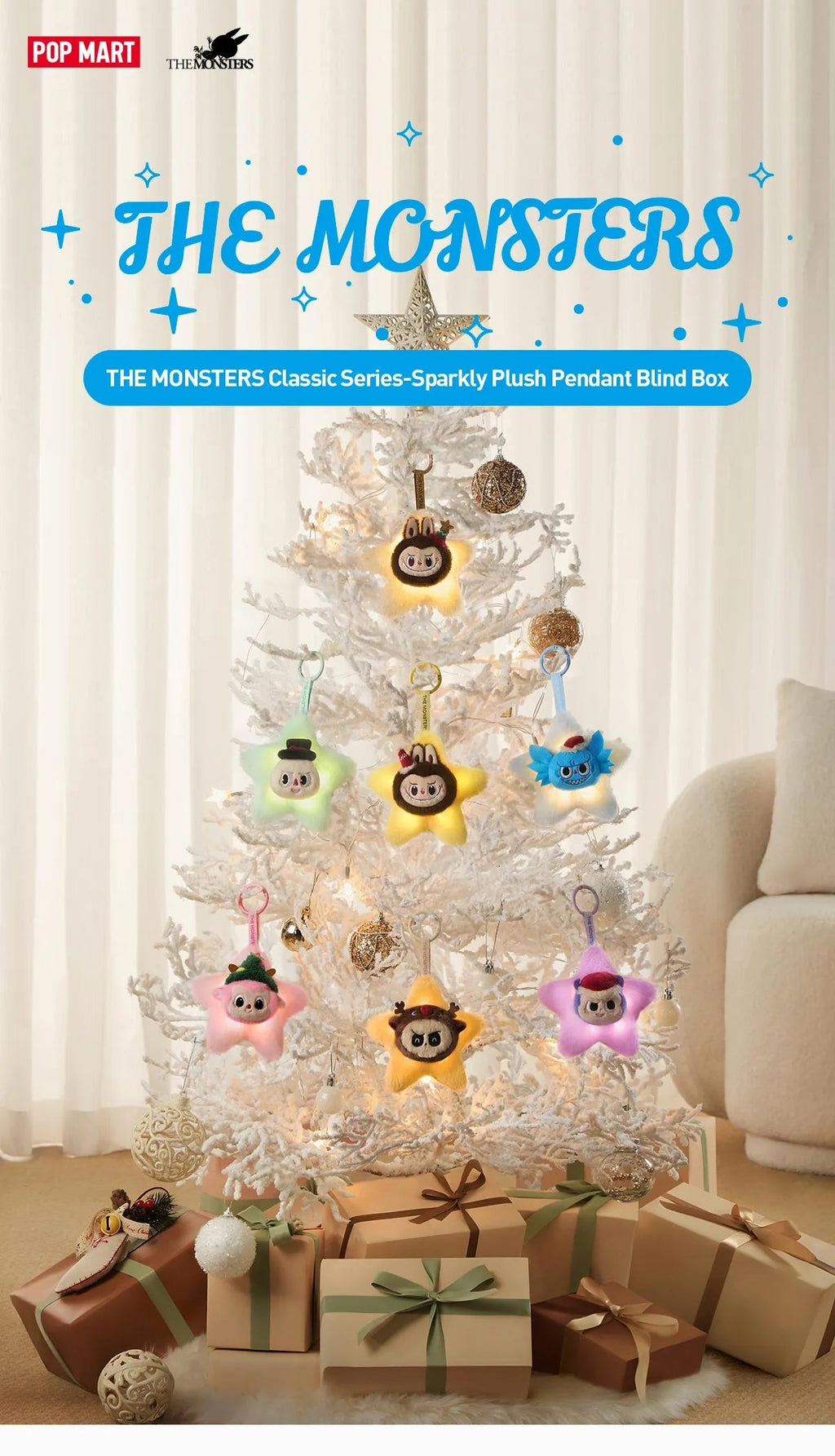 THE MONSTERS Classic Series - Sparkly Plush Pendant Blind Box - POPMARTCAPOPMARTCA