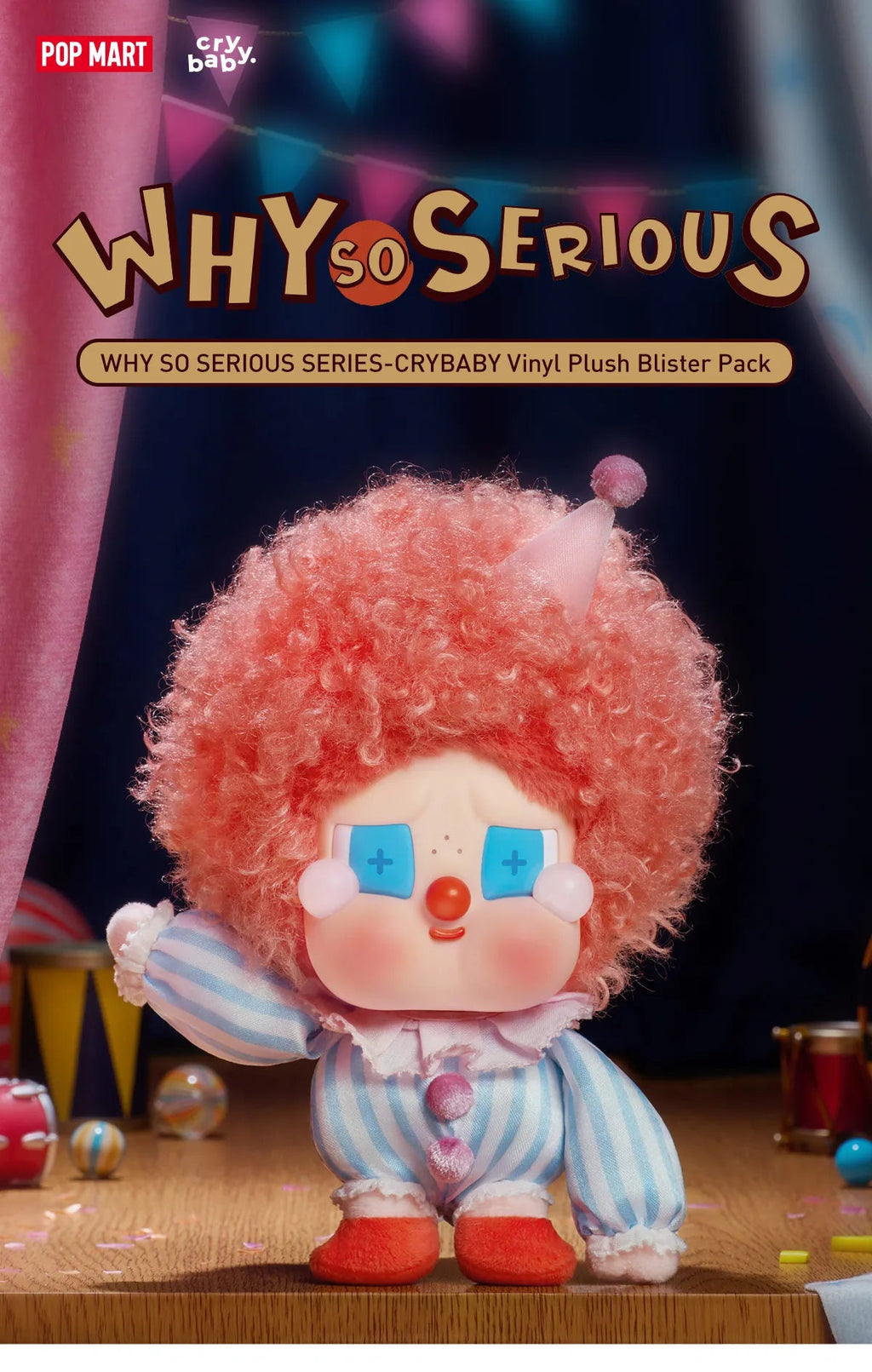WHY SO SERIOUS SERIES - CRYBABY Vinyl Plush Blister Pack - POPMARTCAPOPMARTCA