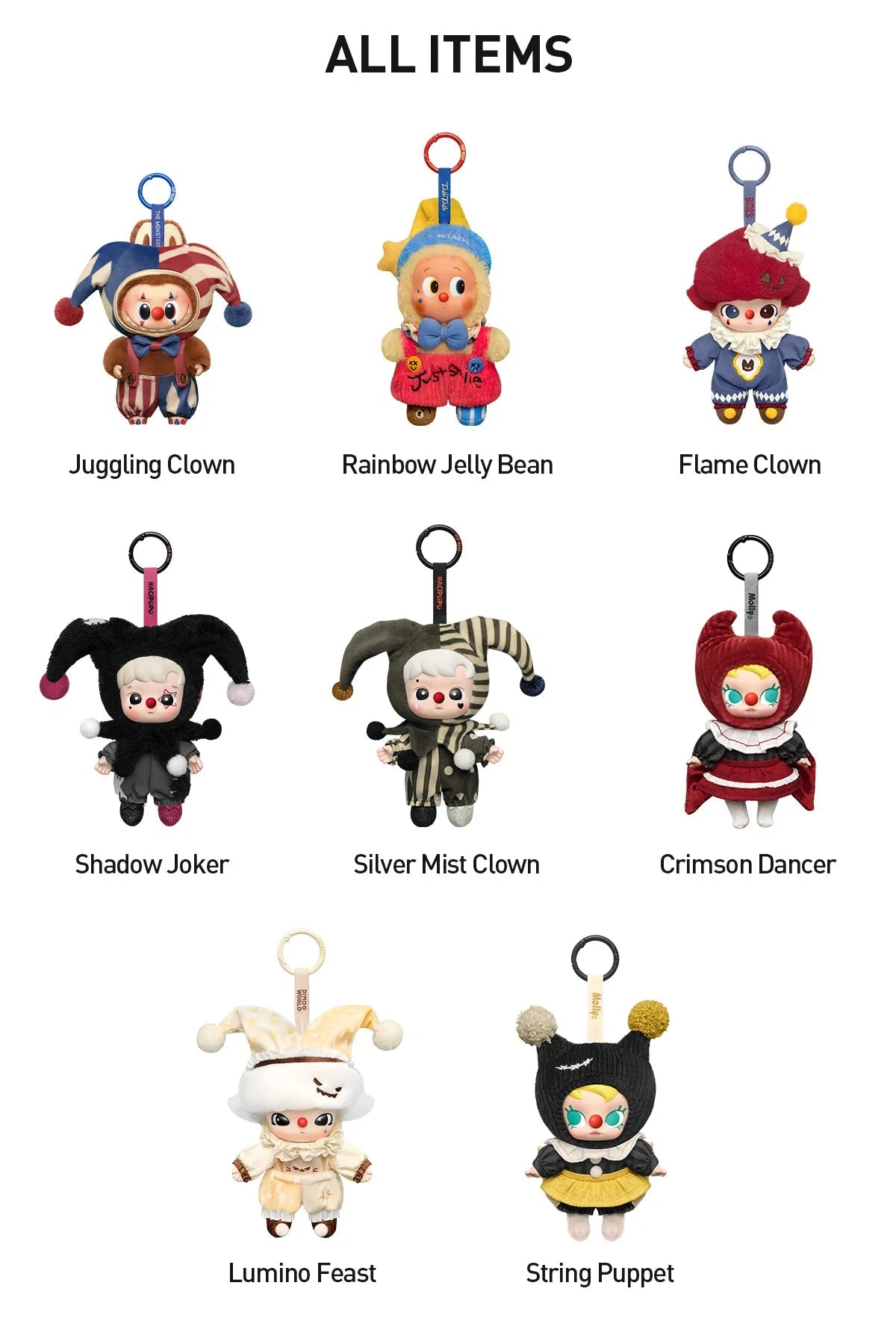WHY SO SERIOUS Series - Vinyl Plush Pendant Blind Box - POPMARTCAPOPMARTCA